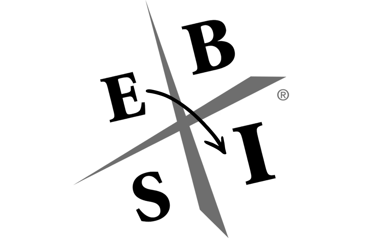 esbi diagram with arrow from E to I