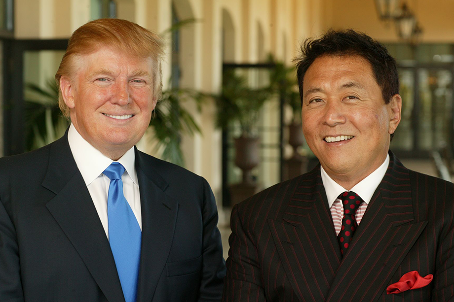 photo of donald trump and robert kiyosaki